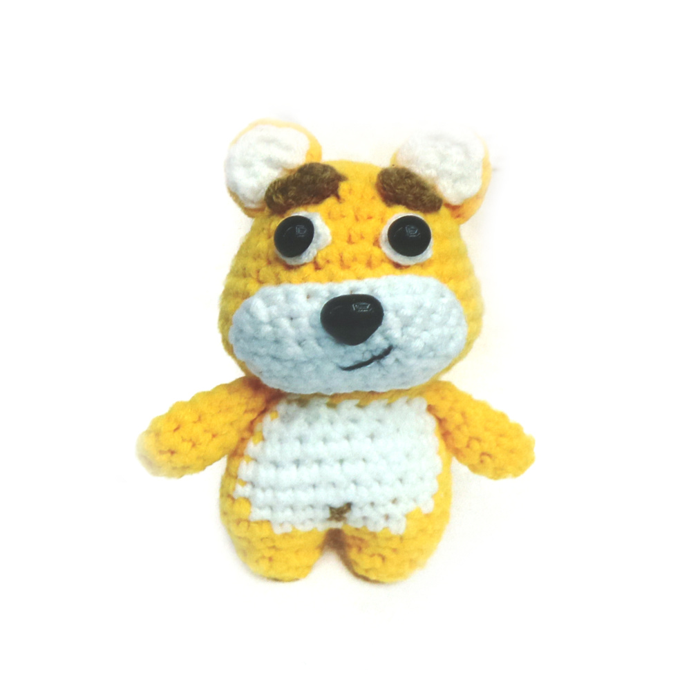 Kit de croșetat Creative AMIGURUMI 60x45x50 mm - ursuleț de pluș galben GZ2117