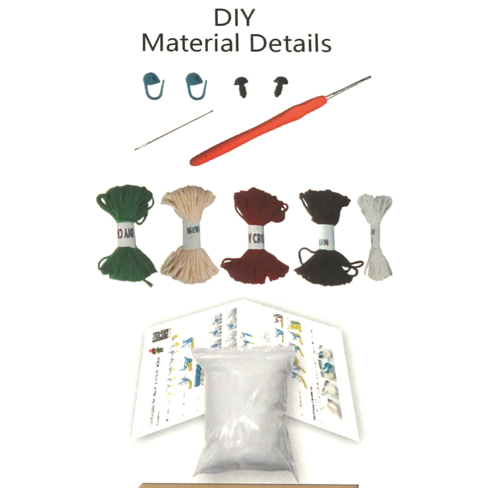 Kit de croșetat Creative AMIGURUMI 60x45x50 mm - Elf de Crăciun GZ2139