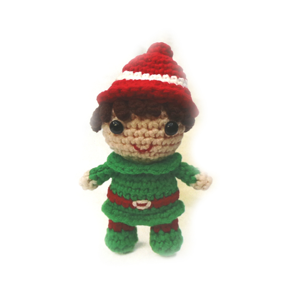 Kit de croșetat Creative AMIGURUMI 60x45x50 mm - Elf de Crăciun GZ2139