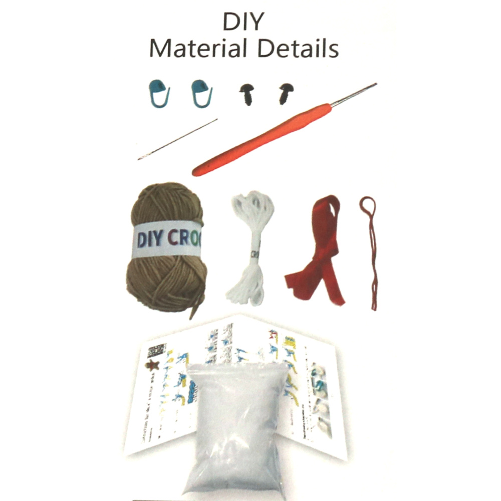 Kit de croșetat Creative AMIGURUMI 60x45x50 mm - Fursec de Crăciun GZ2141