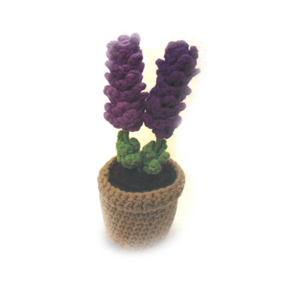 Kit de croșetat AMIGURUMI creativ 60x45x50 mm - flori de lavandă GZ2026