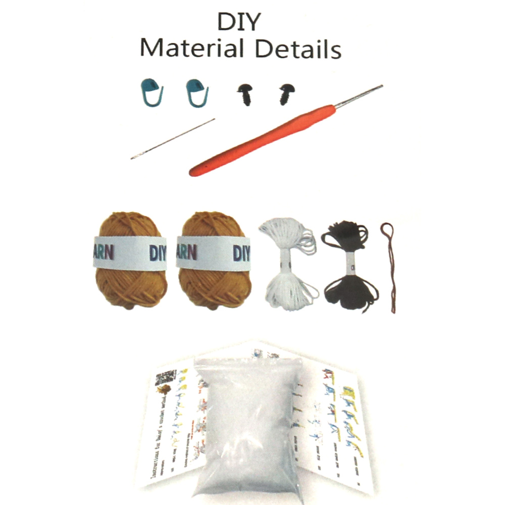 Kit de croșetat Creative AMIGURUMI 60x45x50 mm - vițel scoțian GZ2098