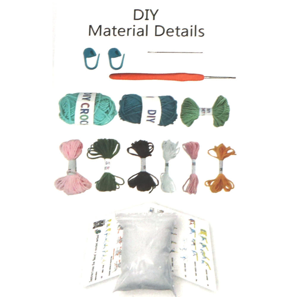 Kit de croșetat AMIGURUMI creativ 60x45x50 mm - cactus colorat GZ2112