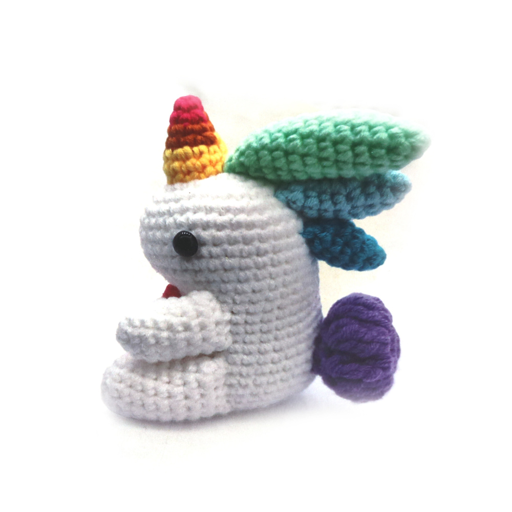 Kit de croșetat AMIGURUMI creativ 60x45x50 mm - unicorn colorat GZ2142