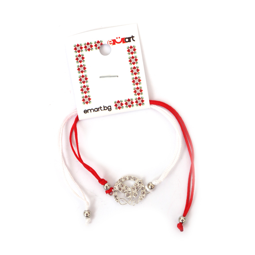 Brățară Martisor cu șnur fluture Love