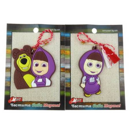 Мартеници момиче и мечка 10 броя