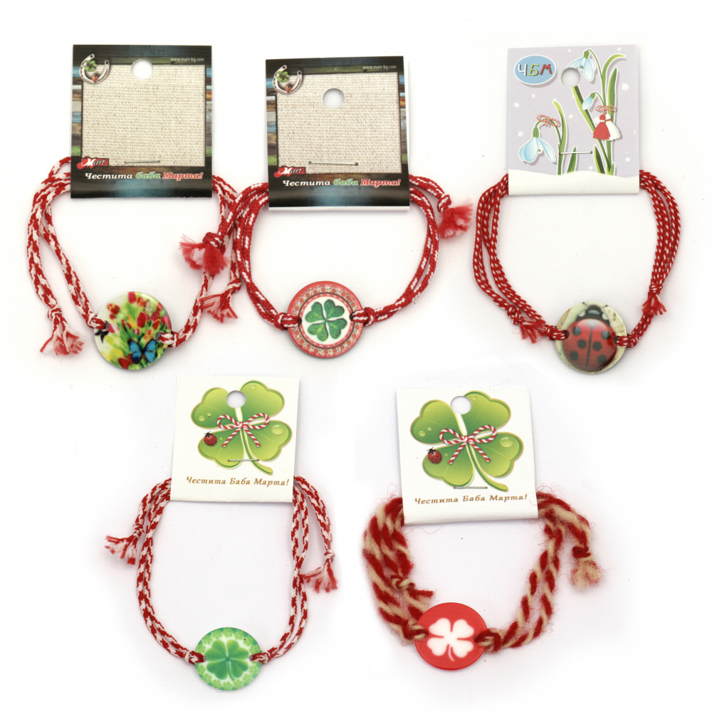 Мартеница - гривна корда с елемент микс