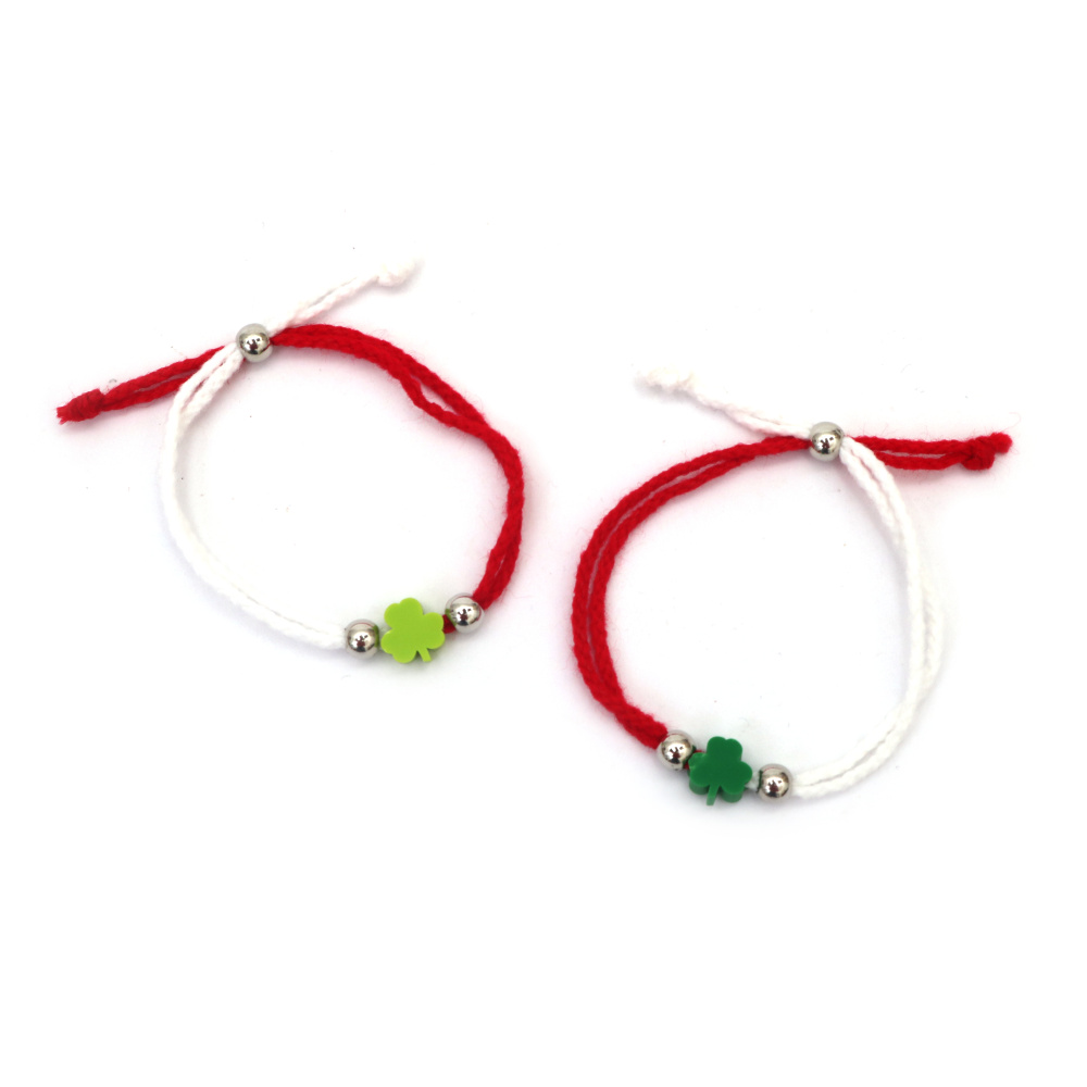 Brățări Martisor  cu trifoi 10 bucăți