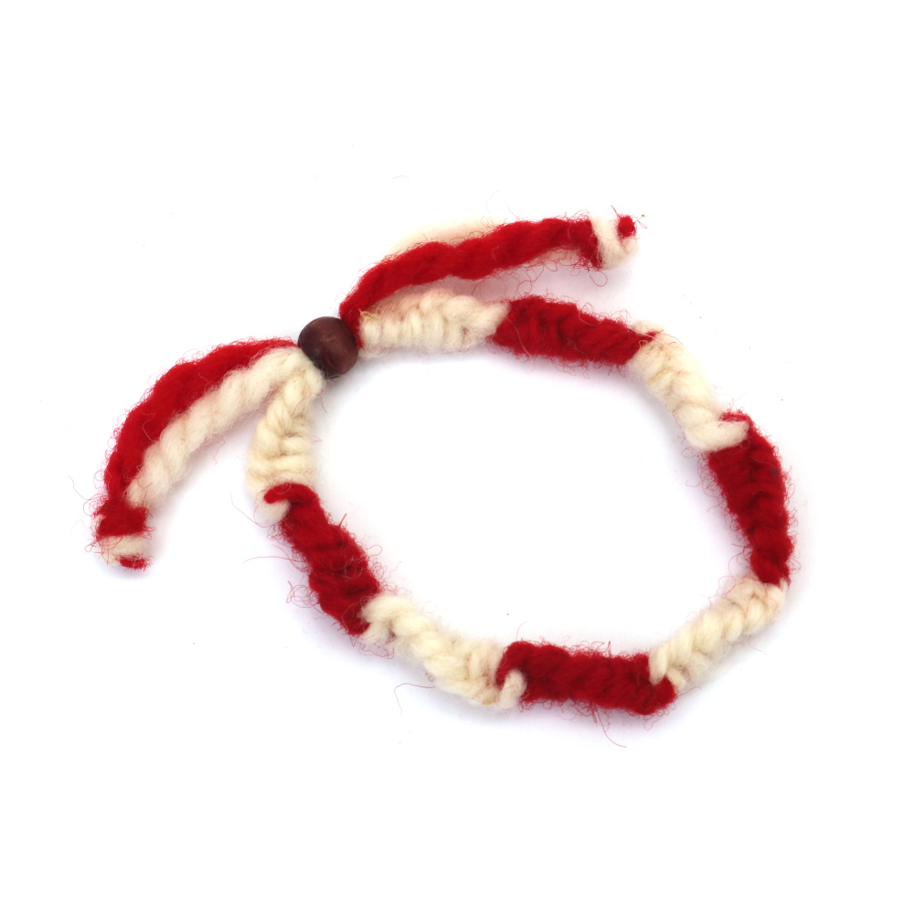 Brățări Martisor tricotate manual, 10 bucăți