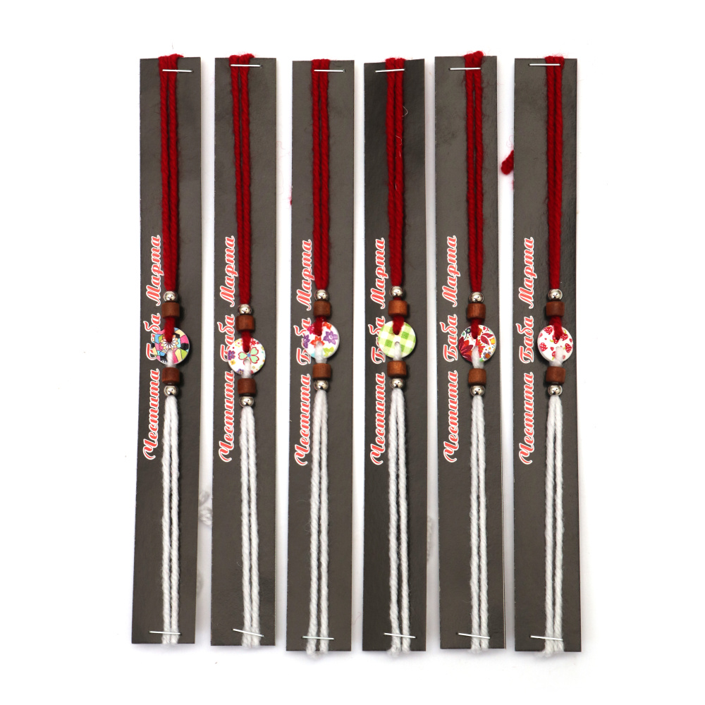 Brățări Martisoare  cu nasturi, 10 bucăți