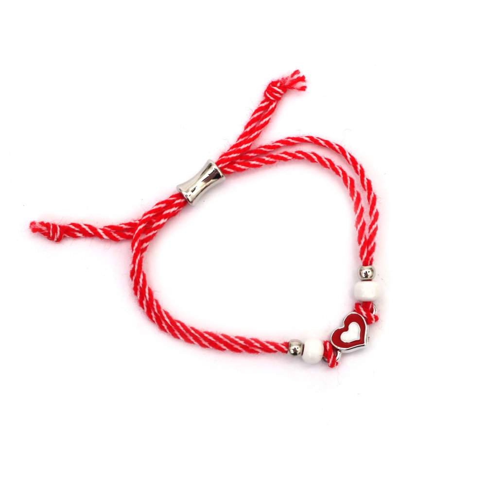 Brățări Martisoare  cu inimă 10 bucăți