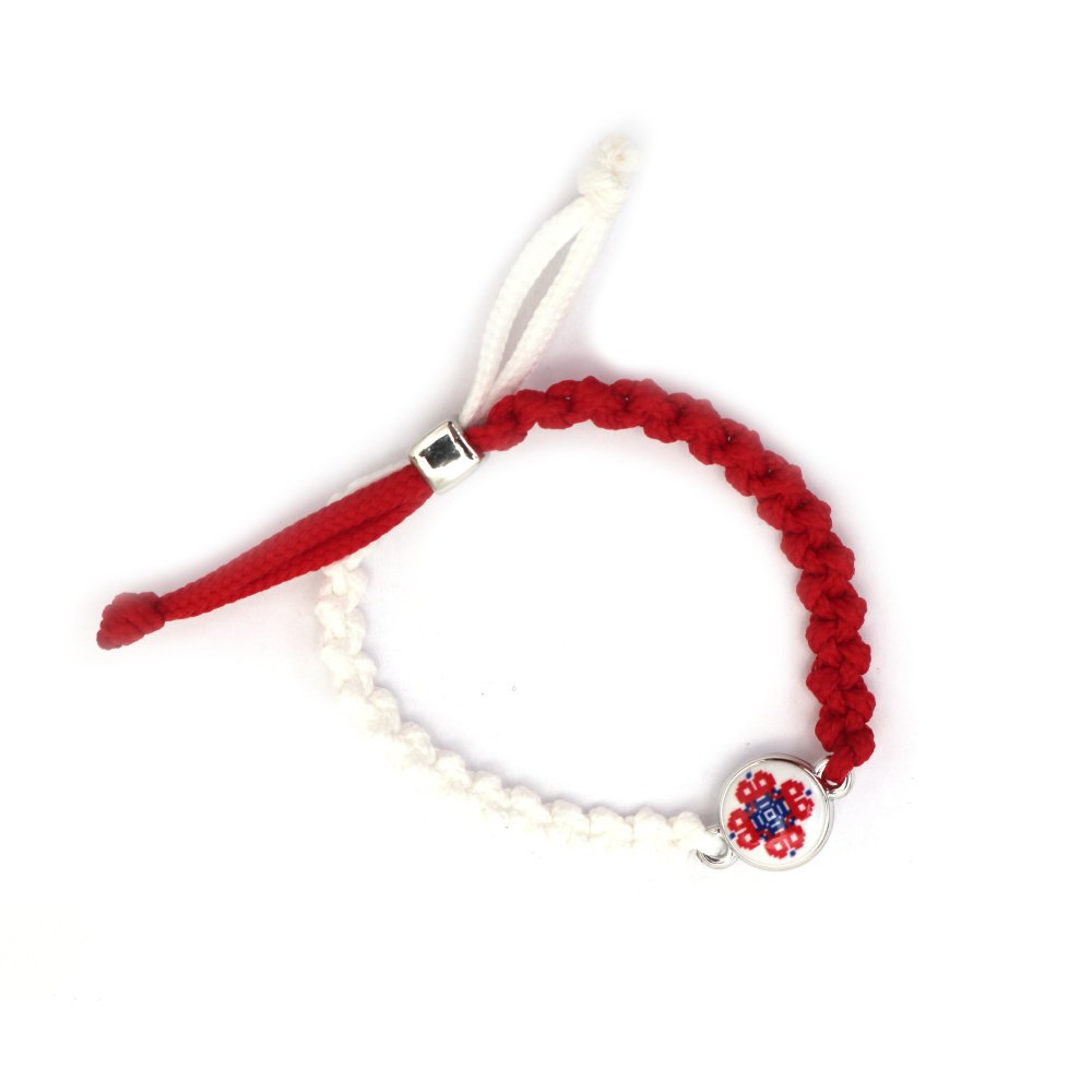 Brățări Martisoare  tricotate manual cu elemente 10 bucăți