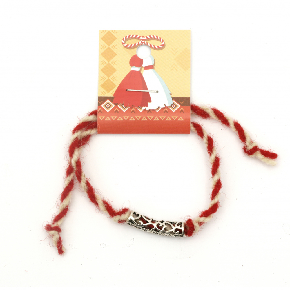 Bratara rasucita cu un tub metalic