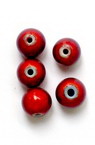 Not Available Online. You can also buy at EM ART stores and at +359 884 000 893 Glass Bead ball 8 mm hole 2 mm red -50 grams