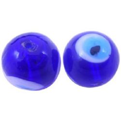 Glass bead - eye 14 x 14 mm