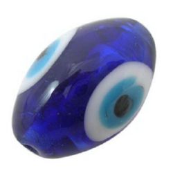 Glass bead - eye 10 x 15 mm