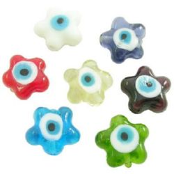 Murano glass beads 15 x 9 mm - MIX