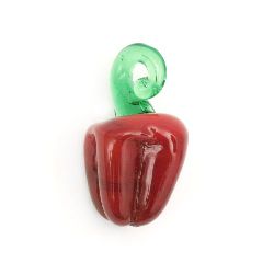 Stoc epuizat. Primeste notificare pe email cand produsul revine in stoc Pandantiv sticlă Lampwark gogosar 10x20 mm gaură 2,5x4 mm -3 bucăți