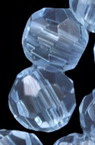 Наниз мъниста кристал многостенен 8 мм дупка 1 мм аква -43 броя