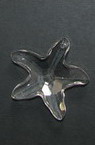 Pendant crystal star 40x37x11 mm hole 1.5 mm
