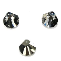 Pandantiv carcasă de cristal 29x29x9 mm gaură 1,5 mm