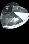 Pandantiv inimă cristal 22x22x11,6 mm gaură 1 mm