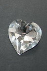 Pandantiv inimă cristal 38x40x16 mm gaură 1,5 mm