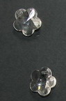 Faceted pendant crystal flower 14x13.5x7.5 hole 1 mm
