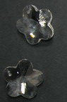 Pendant crystal flower 28x27x15 mm hole 1.2 mm