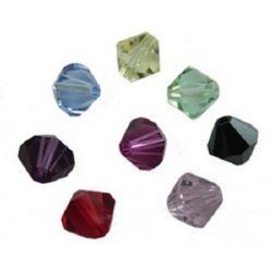 Stoc epuizat. Primeste notificare pe email cand produsul revine in stoc Margele de cristal 5301 Swarovski orificiu 4x4 mm 1 mm culori asortate