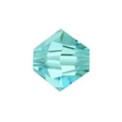 Stoc epuizat. Primeste notificare pe email cand produsul revine in stoc Perle de cristal ceh 5,7x6 mm gaură de culoare 1 mm acvamarină de culoare -12 bucăți