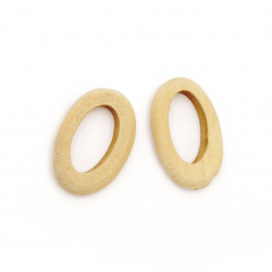 Natural Unfinished Wooden Bead, Ring, for DIY Jewelry and Crafts 28x18x5 mm hole 18 mm - 5 pieces