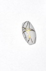 Margele fir de aur alungit 12 mm alb -50 grame