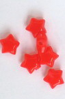Acrylic pearl star beads for jewelry making 7 mm red - 50 grams