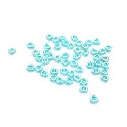 Inima 8 mm cu albastru periferic -20 grame