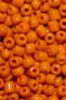 Glass beads 4 mm thick orange -50 grams