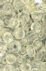 Γυάλινες χάντρες seed 4 mm διαφανές -50 γραμμάρια