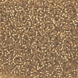 Γυάλινες χάντρες seed 3 mm χρυσή βασή-50 γραμμάρια