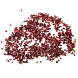 Stoc epuizat. Primeste notificare pe email cand produsul revine in stoc Margele de sticlă betisoare de culoare rosu inchis grosime de 2 mm rosu -50 de grame