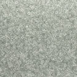 Transparent Glass beads 2 mm  -50 grams