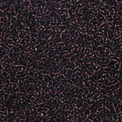 Tiny Transparent Glass Beads, Silver Lined Seed Beads, Ash Rose, 2 mm, 50 grams