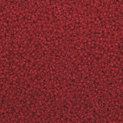 Glass beads 2 mm thick dark red -50 grams