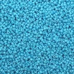 Γυάλινες χάντρες seed   πάχους 2 mm μπλε 1 -50 γραμμάρια