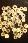 Γυάλινες χάντρες seed 4 mm ματ λευκό -50 γραμμάρια