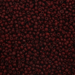 Tiny Beads of Colored Solid Glass, Spacer Beads, Brown Seed Beads for Jewelry Making, 4 mm, 50 grams