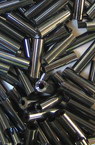 Margele de sticlă cu grafit  forma betisoare de 7 mm grosime grafit gros -50 grame