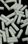 Stoc epuizat. Primeste notificare pe email cand produsul revine in stoc Tijă de sticlă cu margele de 6,5 mm grosime alb -50 grame
