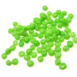 Γυάλινες χάντρες seed 3 mm πράσινο -50 γραμμάρια