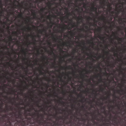 Glass Seed Beads / 4 mm /  Transparent Light Purple - 50 grams