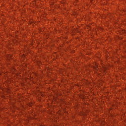 Γυάλινες χάντρες seed 2 mm διαφανές πορτοκαλί -50 γραμμάρια